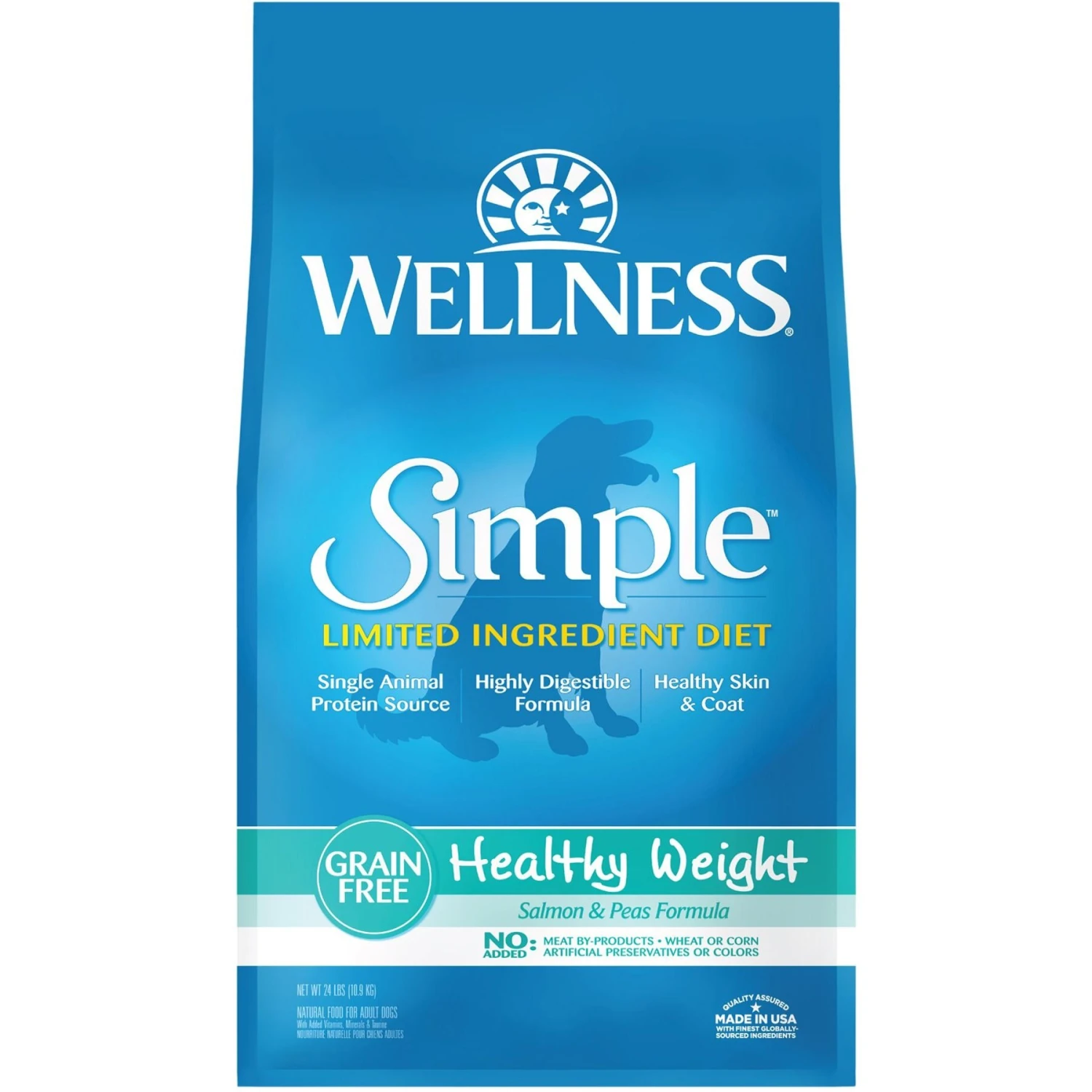 Wellness Simple Limited Ingredient Diet Grain-Free Healthy Weight Salmon & Peas Formula Dry Dog Food 1 Wellness Simple Limited Ingredient Diet Grain-Free Healthy Weight Salmon & Peas Formula Dry Dog Food