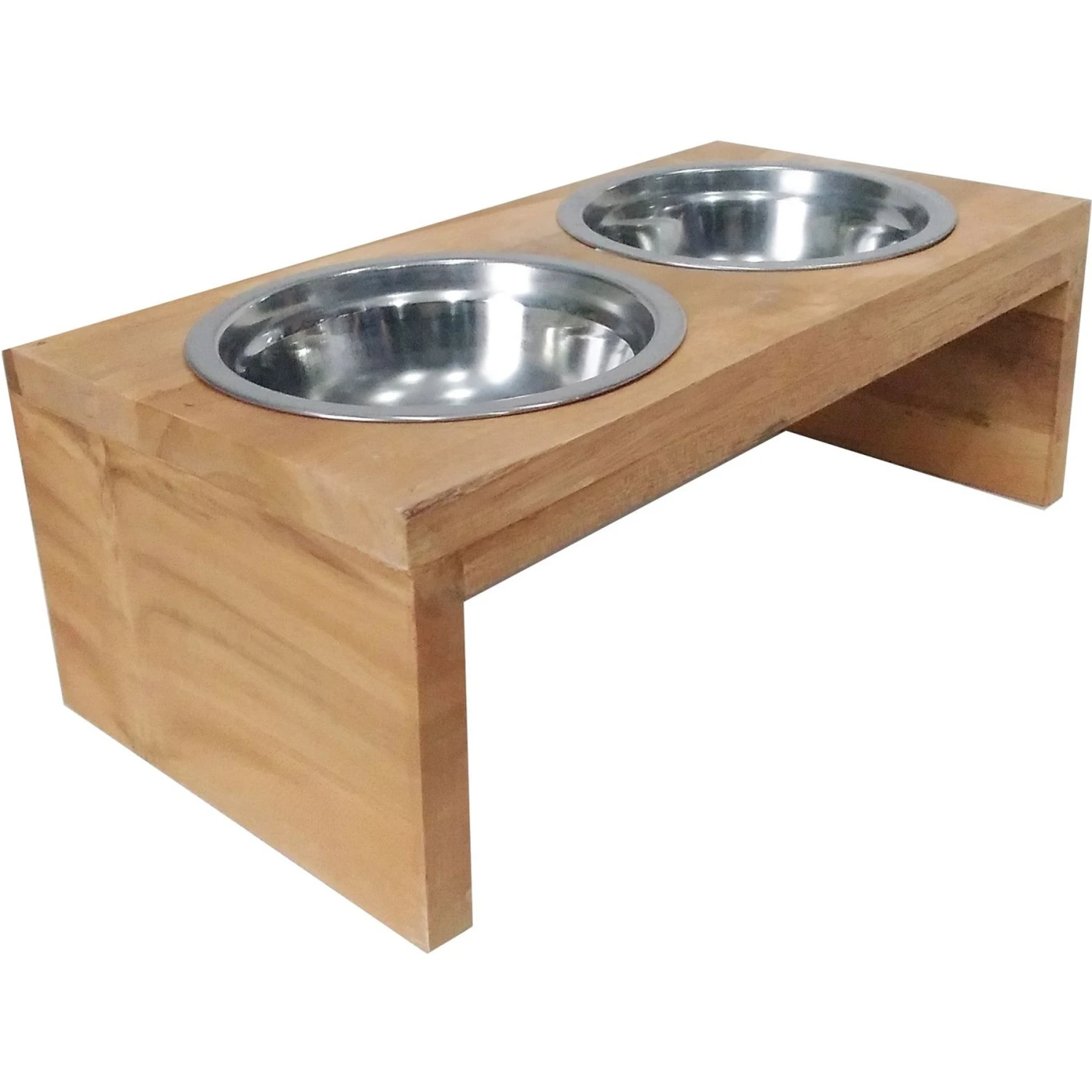 D-Art Collection 2 Bowl Dog & Cat Feeder Stand, Small 1 D-Art Collection 2 Bowl Dog & Cat Feeder Stand, Small