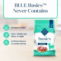 Blue Buffalo Basics Skin & Stomach Care Grain-Free Formula Lamb & Potato Recipe Small Breed Adult Dry Dog Food -ROYAL CANIN Shop 75684 PT5. AC SS1800 V1646251644