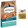 Rachael Ray Nutrish Zero Grain Natural Salmon & Sweet Potato Recipe Grain-Free Dry Dog Food & Rachael Ray Nutrish Soup Bones Chicken & Veggies Flavor Dog Treats