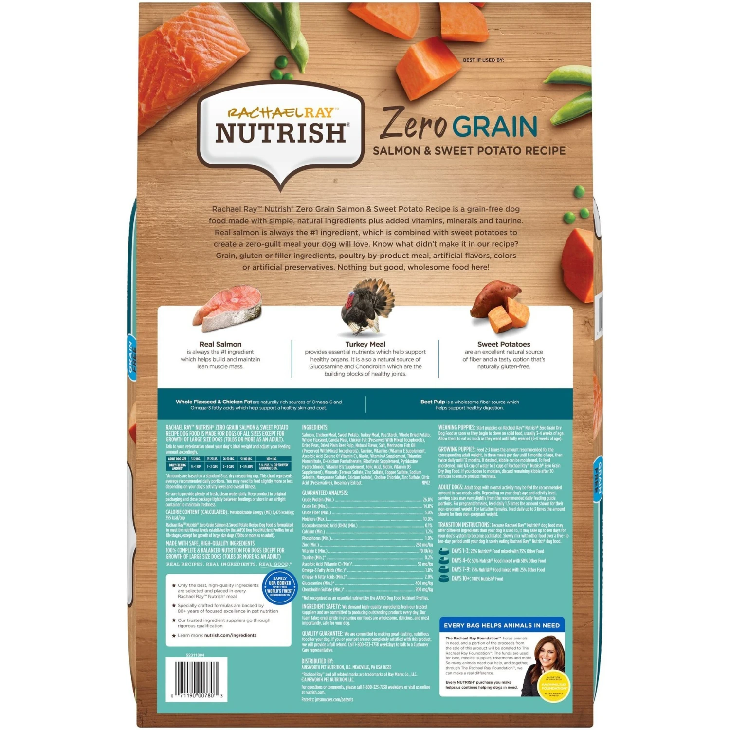 Rachael Ray Nutrish Zero Grain Natural Salmon & Sweet Potato Recipe Grain-Free Dry Dog Food & Rachael Ray Nutrish Soup Bones Chicken & Veggies Flavor Dog Treats 3 Rachael Ray Nutrish Zero Grain Natural Salmon & Sweet Potato Recipe Grain-Free Dry Dog Food & Rachael Ray Nutrish Soup Bones Chicken & Veggies Flavor Dog Treats - Image 3