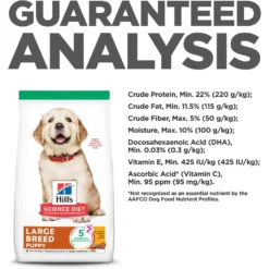 Hill's Science Diet Puppy Large Breed Chicken & Brown Rice Recipe Dry Dog Food 17 Hill's Science Diet Puppy Large Breed Chicken & Brown Rice Recipe Dry Dog Food -ROYAL CANIN Shop 779142 PT8. AC SS1800 V1676671583