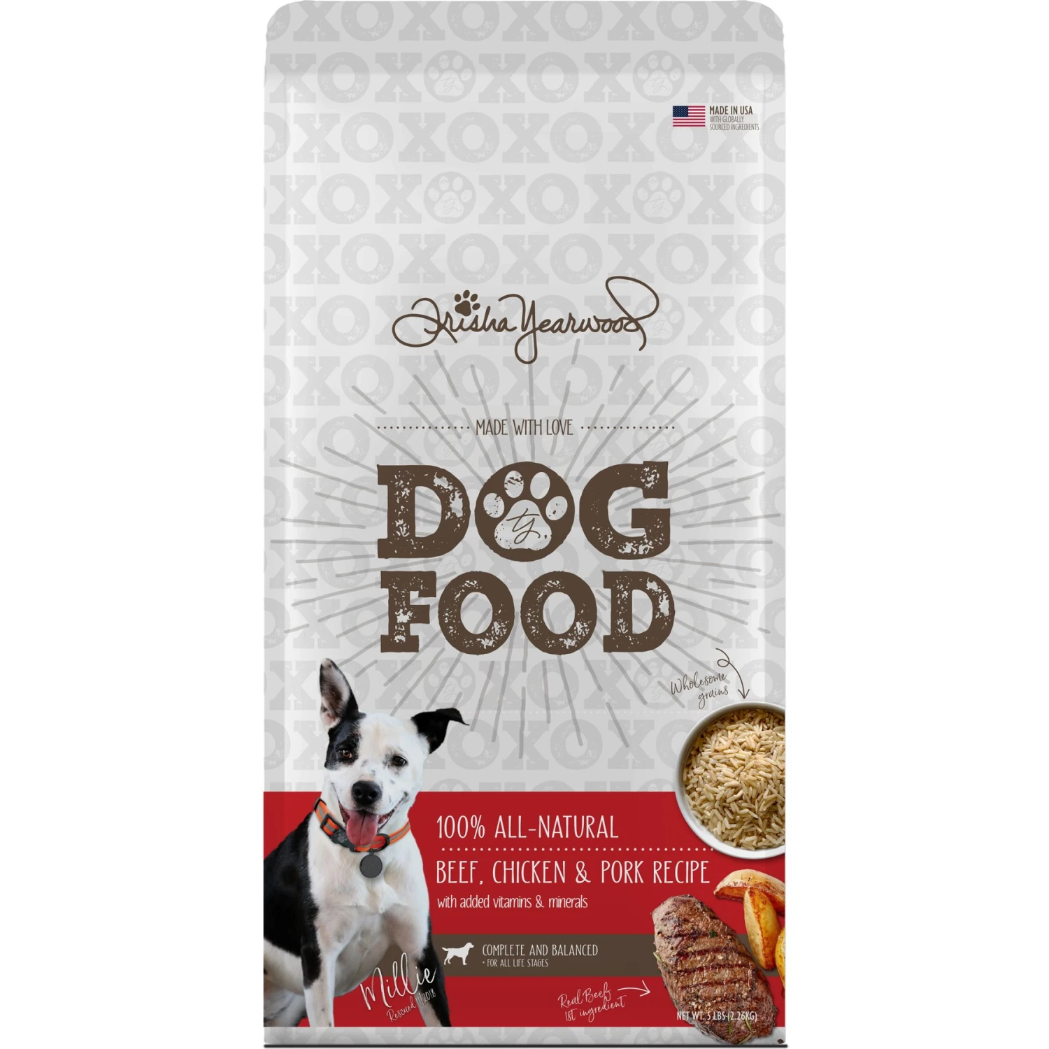 Trisha Yearwood Pet Collection Beef, Chicken & Pork Complete & Balanced Dry Dog Food, 5-lb Bag 1 Trisha Yearwood Pet Collection Beef, Chicken & Pork Complete & Balanced Dry Dog Food, 5-lb Bag