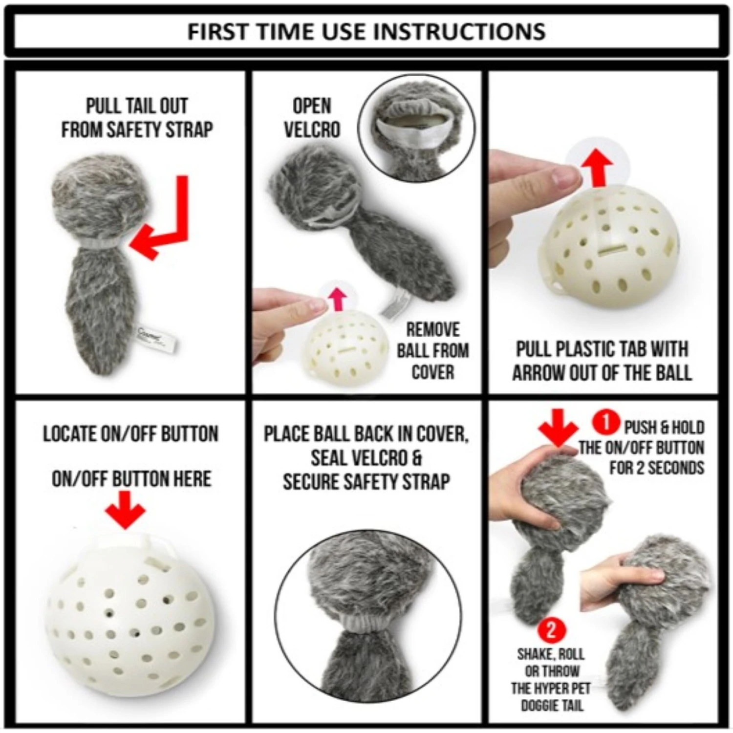 Hyper Pet Doggie Tail Interactive Dog Toy 8 Hyper Pet Doggie Tail Interactive Dog Toy - Image 8