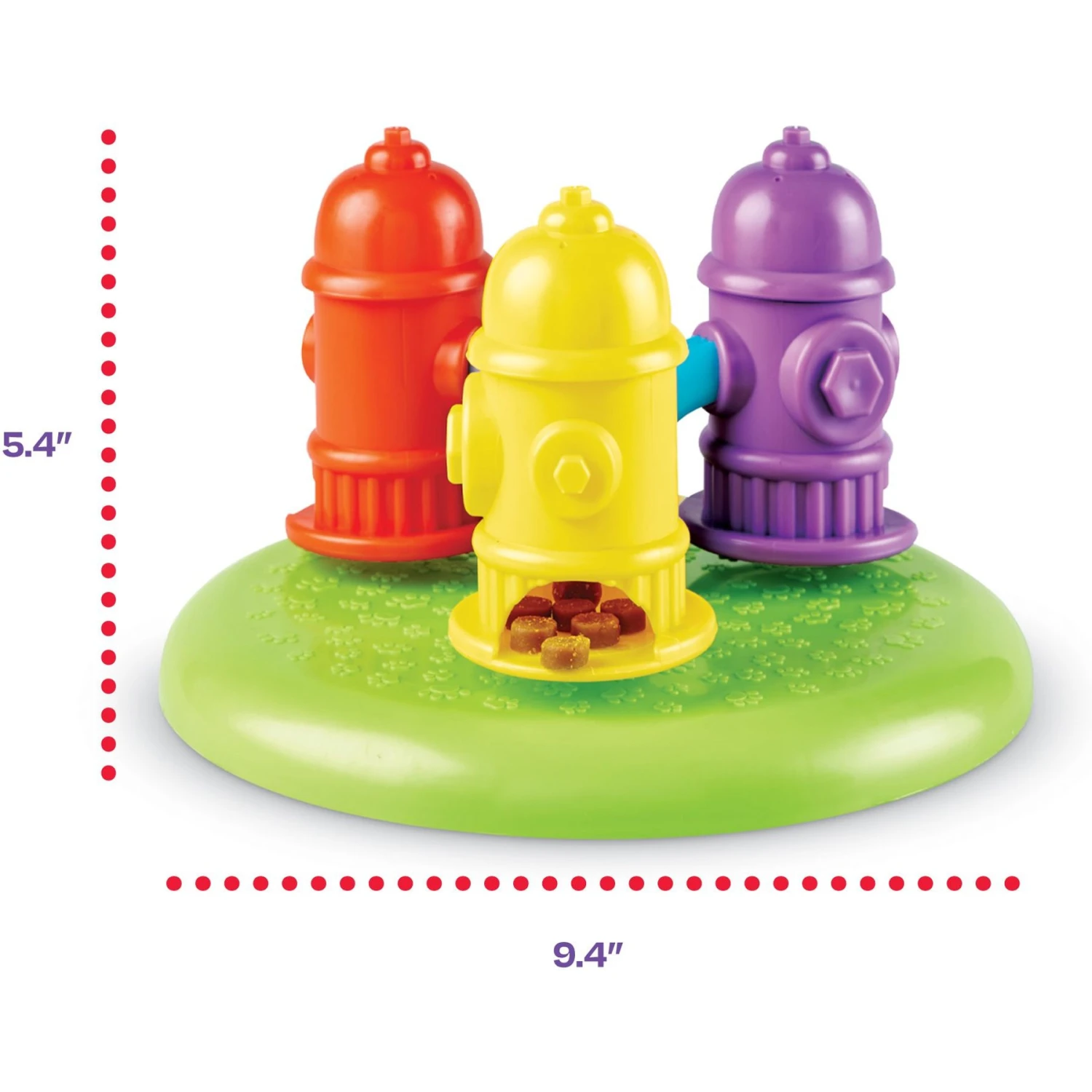 Brightkins Spinning Hydrants Treat Puzzle Dog Toy 2 Brightkins Spinning Hydrants Treat Puzzle Dog Toy - Image 2