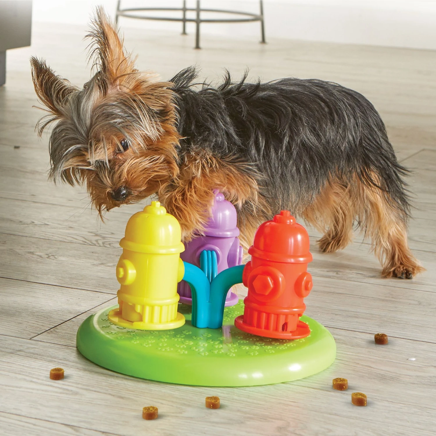 Brightkins Spinning Hydrants Treat Puzzle Dog Toy 4 Brightkins Spinning Hydrants Treat Puzzle Dog Toy - Image 4
