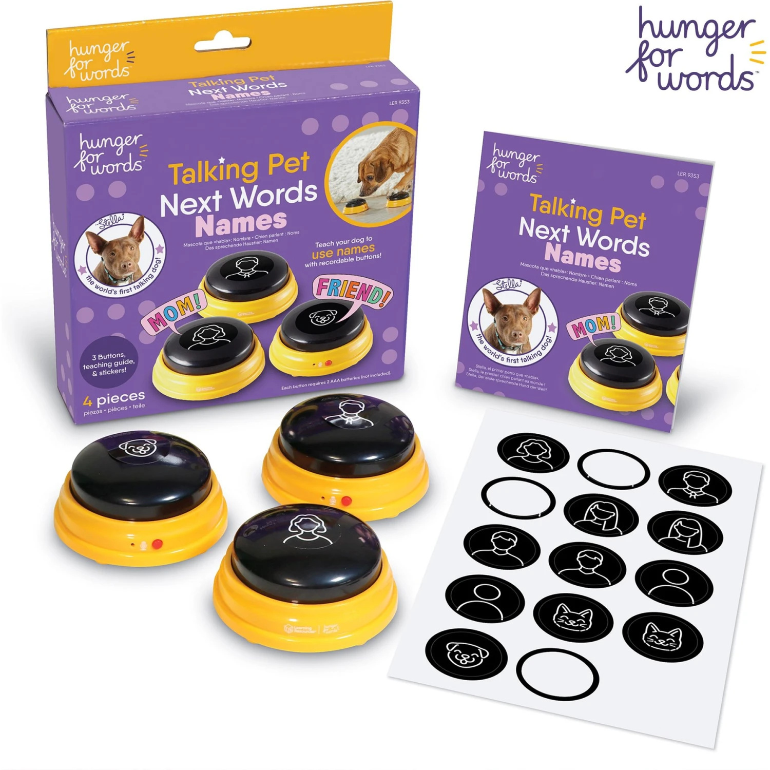 Hunger For Words Talking Pet Next Words: Names Dog Toy 1 Hunger For Words Talking Pet Next Words: Names Dog Toy