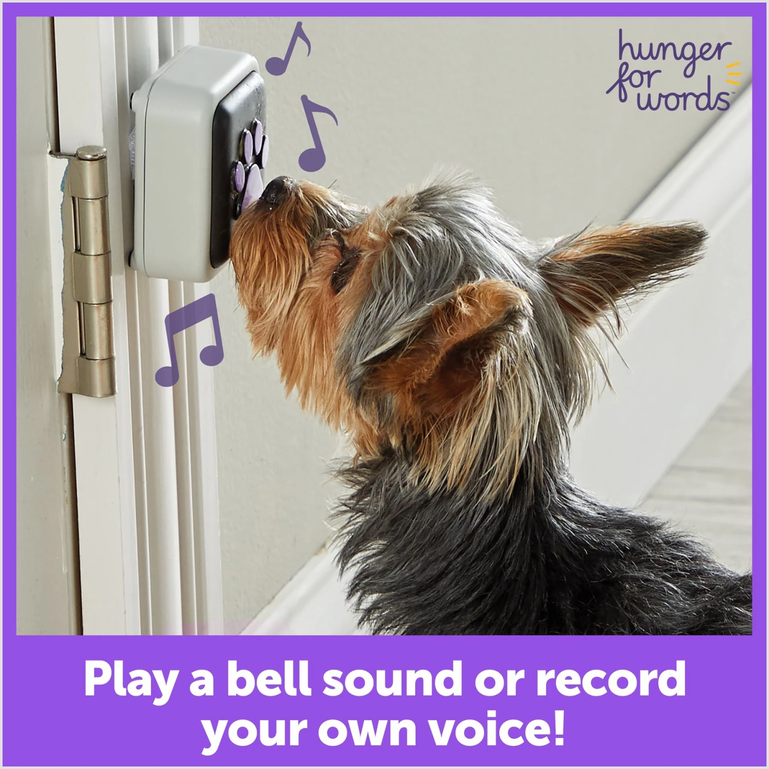 Hunger For Words Talking Pet Doorbell Dog Toy 2 Hunger For Words Talking Pet Doorbell Dog Toy - Image 2