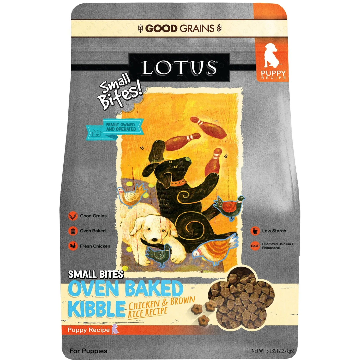 Lotus Oven-Baked Chicken Small Bites Recipe Puppy Dry Dog Food 1 Lotus Oven-Baked Chicken Small Bites Recipe Puppy Dry Dog Food