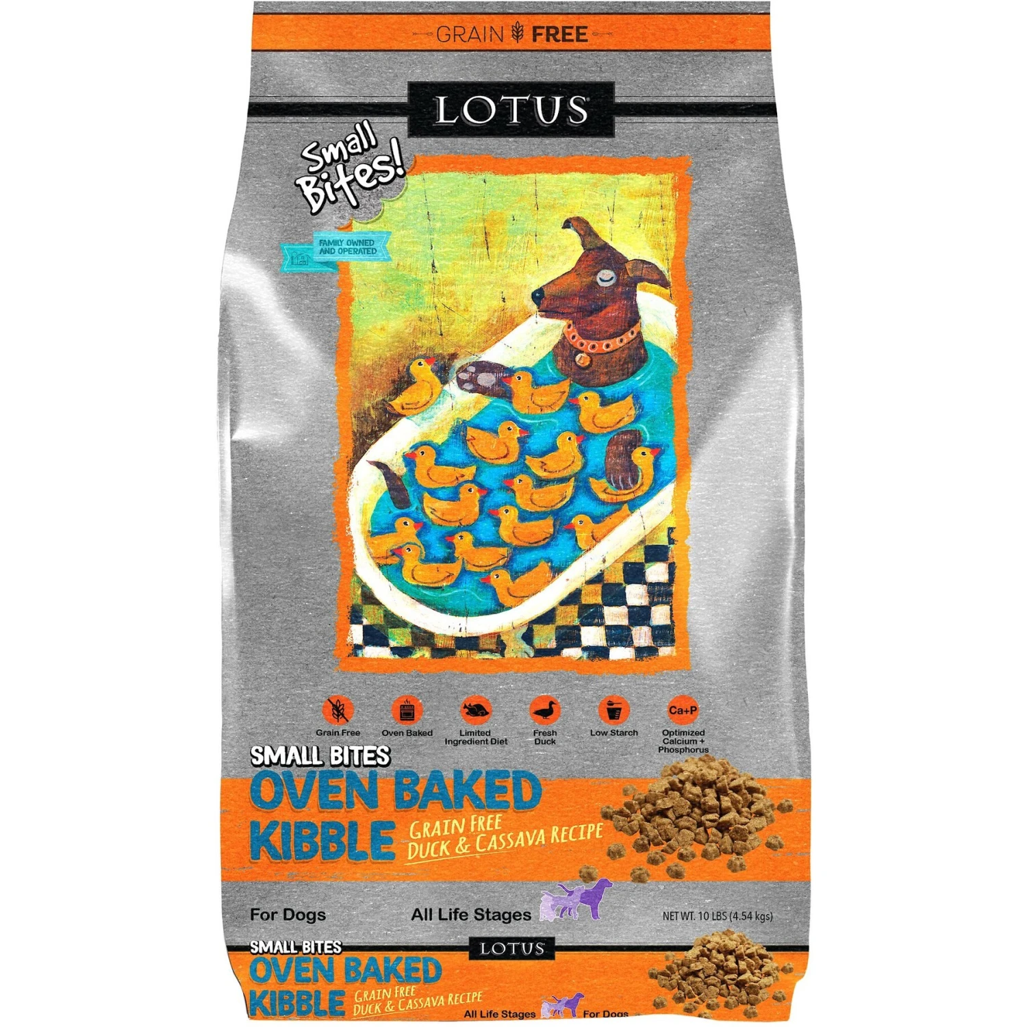 Lotus Oven-Baked Small Bites Grain-Free Duck Recipe Dry Dog Food 1 Lotus Oven-Baked Small Bites Grain-Free Duck Recipe Dry Dog Food