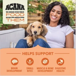 ACANA Wholesome Grains Real Chicken Eggs & Turkey Dry Puppy Food, 22.5-lb Bag -ROYAL CANIN Shop 822678 PT4. AC SS1800 V1696276651