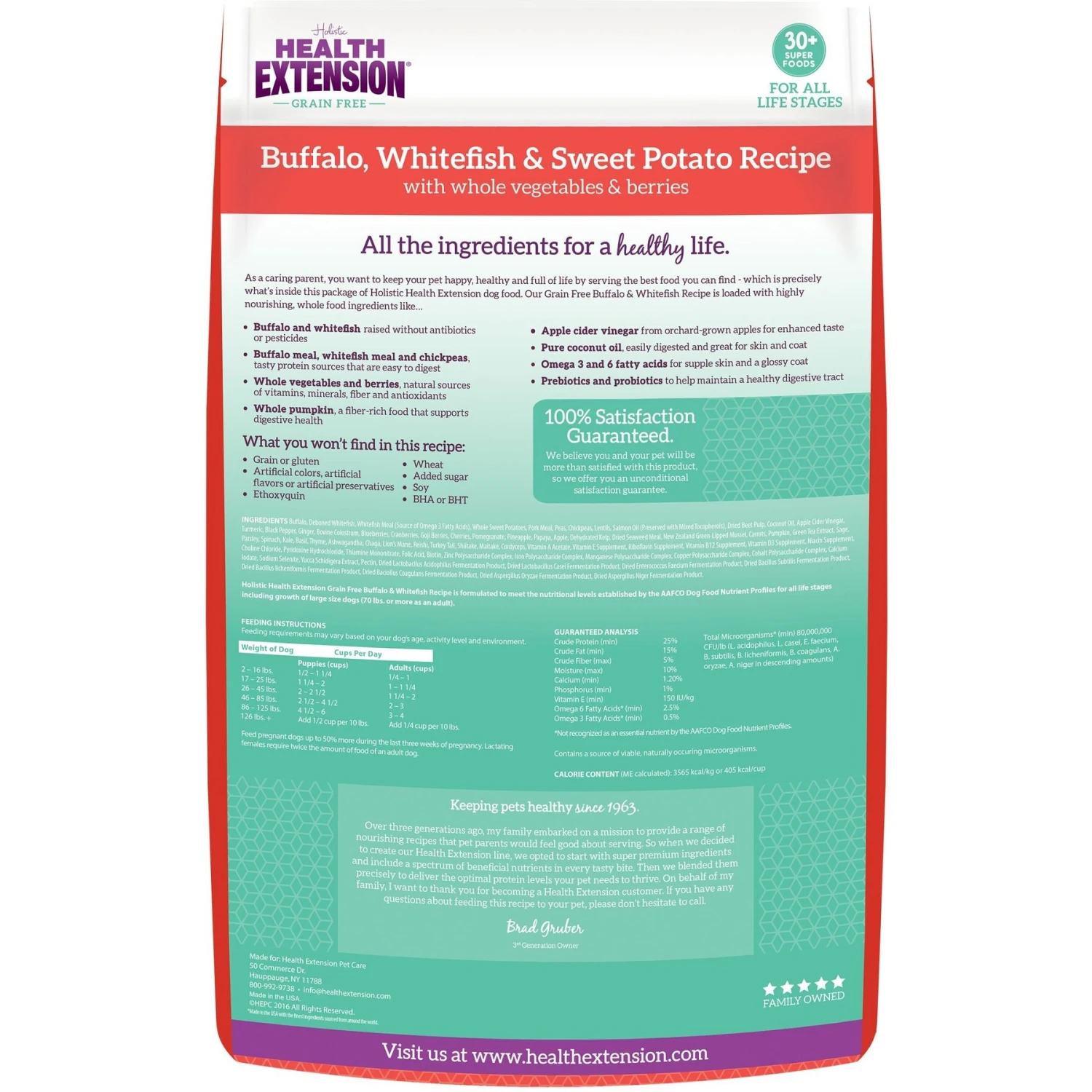 Health Extension Grain-Free Buffalo & Whitefish Recipe Dry Dog Food 2 Health Extension Grain-Free Buffalo & Whitefish Recipe Dry Dog Food - Image 2