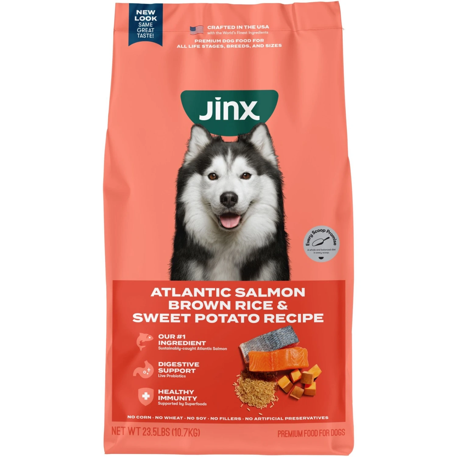 Jinx Salmon, Brown Rice & Sweet Potato ALS Kibble Dog Dry Food 1 Jinx Salmon, Brown Rice & Sweet Potato ALS Kibble Dog Dry Food