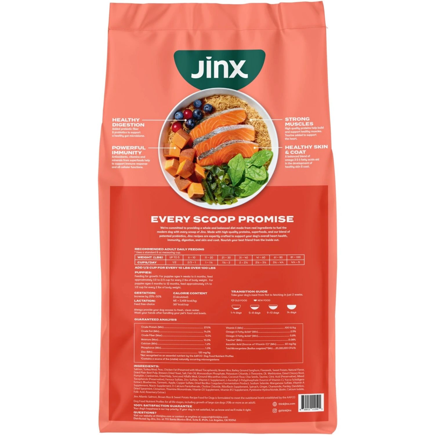 Jinx Salmon, Brown Rice & Sweet Potato ALS Kibble Dog Dry Food 8 Jinx Salmon, Brown Rice & Sweet Potato ALS Kibble Dog Dry Food - Image 8