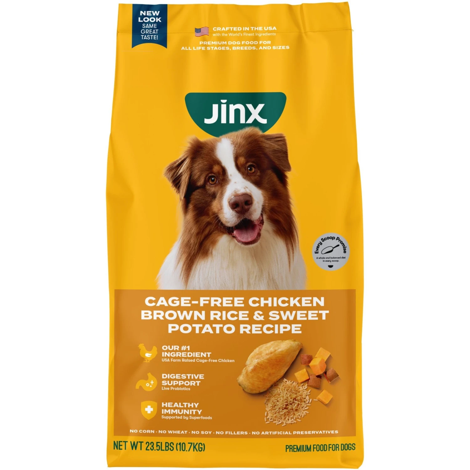 Jinx Chicken, Brown Rice & Sweet Potato ALS Kibble Dog Dry Food 1 Jinx Chicken, Brown Rice & Sweet Potato ALS Kibble Dog Dry Food