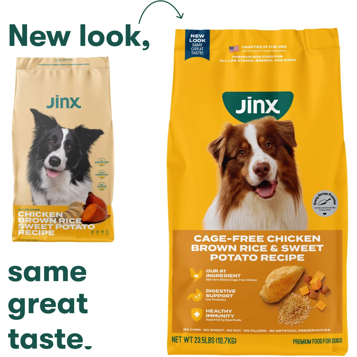 Jinx Chicken, Brown Rice & Sweet Potato ALS Kibble Dog Dry Food 2 Jinx Chicken, Brown Rice & Sweet Potato ALS Kibble Dog Dry Food - Image 2