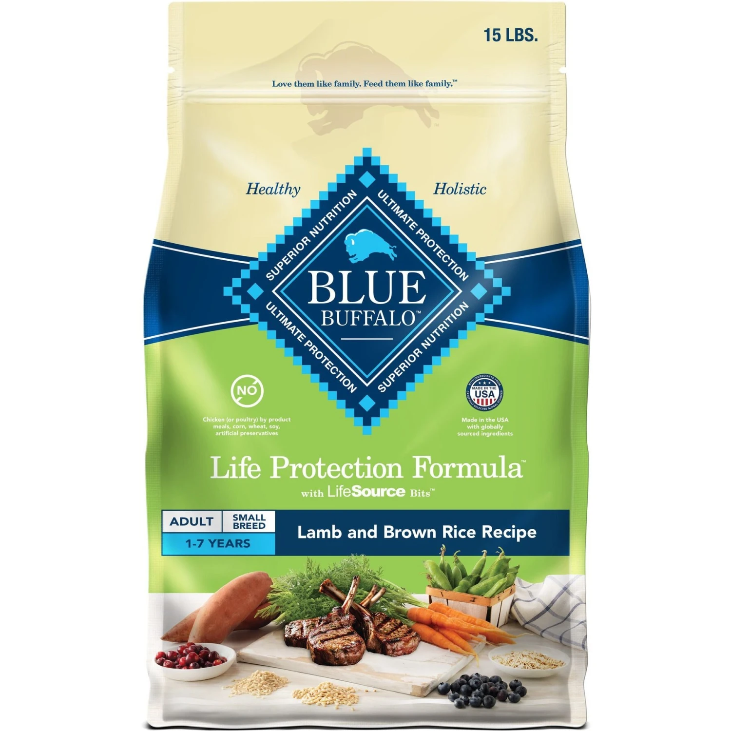 Blue Buffalo Life Protection Formula Small Breed Adult Lamb & Brown Rice Recipe Dry Dog Food 1 Blue Buffalo Life Protection Formula Small Breed Adult Lamb & Brown Rice Recipe Dry Dog Food