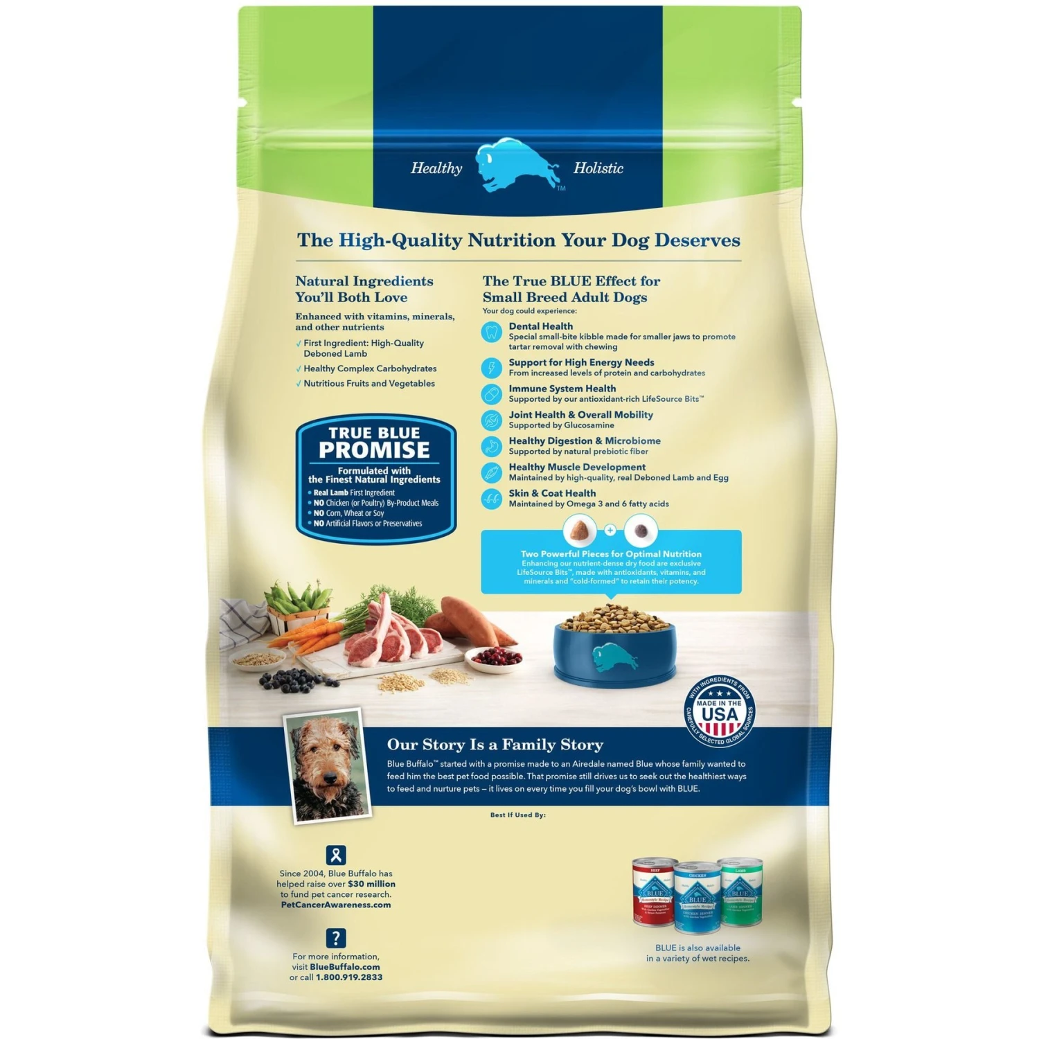 Blue Buffalo Life Protection Formula Small Breed Adult Lamb & Brown Rice Recipe Dry Dog Food 2 Blue Buffalo Life Protection Formula Small Breed Adult Lamb & Brown Rice Recipe Dry Dog Food - Image 2