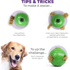 Nina Ottosson By Outward Hound Snuffle N' Treat Interactive Puzzle Ball & Treat Dispenser Dog Toy, Green -ROYAL CANIN Shop 855590 PT3. AC SS1800 V1694439631