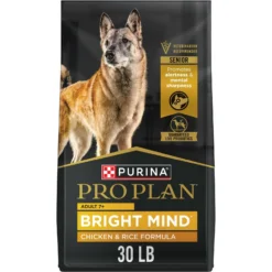 Purina Pro Plan Bright Mind Adult 7+ Chicken & Rice Formula Dry Dog Food