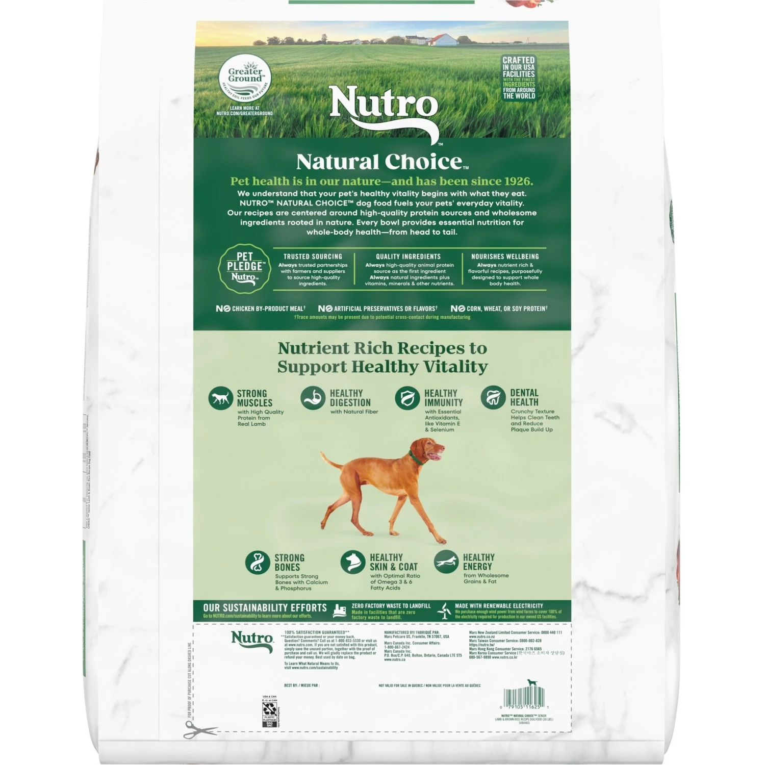 Nutro Natural Choice Senior Lamb & Brown Rice Recipe Dry Dog Food 2 Nutro Natural Choice Senior Lamb & Brown Rice Recipe Dry Dog Food - Image 2