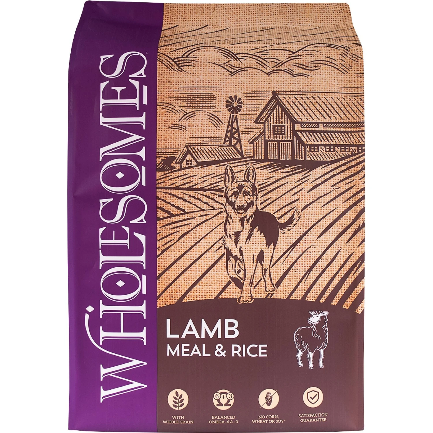 Wholesomes With Lamb Meal & Rice Formula Dry Dog Food 1 Wholesomes With Lamb Meal & Rice Formula Dry Dog Food