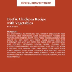 Martha Stewart Pet Food Beef & Chickpea Recipe With Garden Vegetables Dry Dog Food -ROYAL CANIN Shop 910934 PT5. AC SS1800 V1692200497
