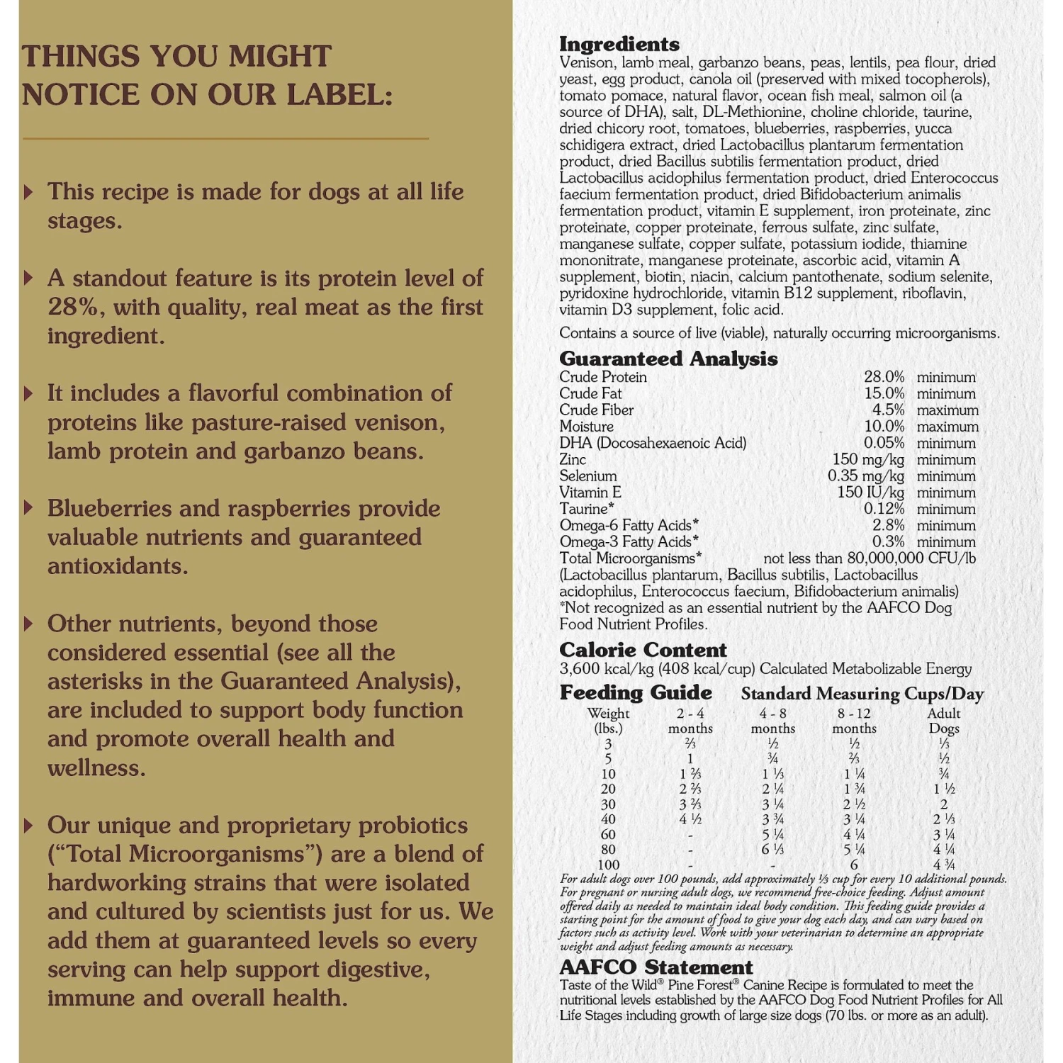 Taste Of The Wild Pine Forest Grain-Free Dry Dog Food 3 Taste Of The Wild Pine Forest Grain-Free Dry Dog Food - Image 3