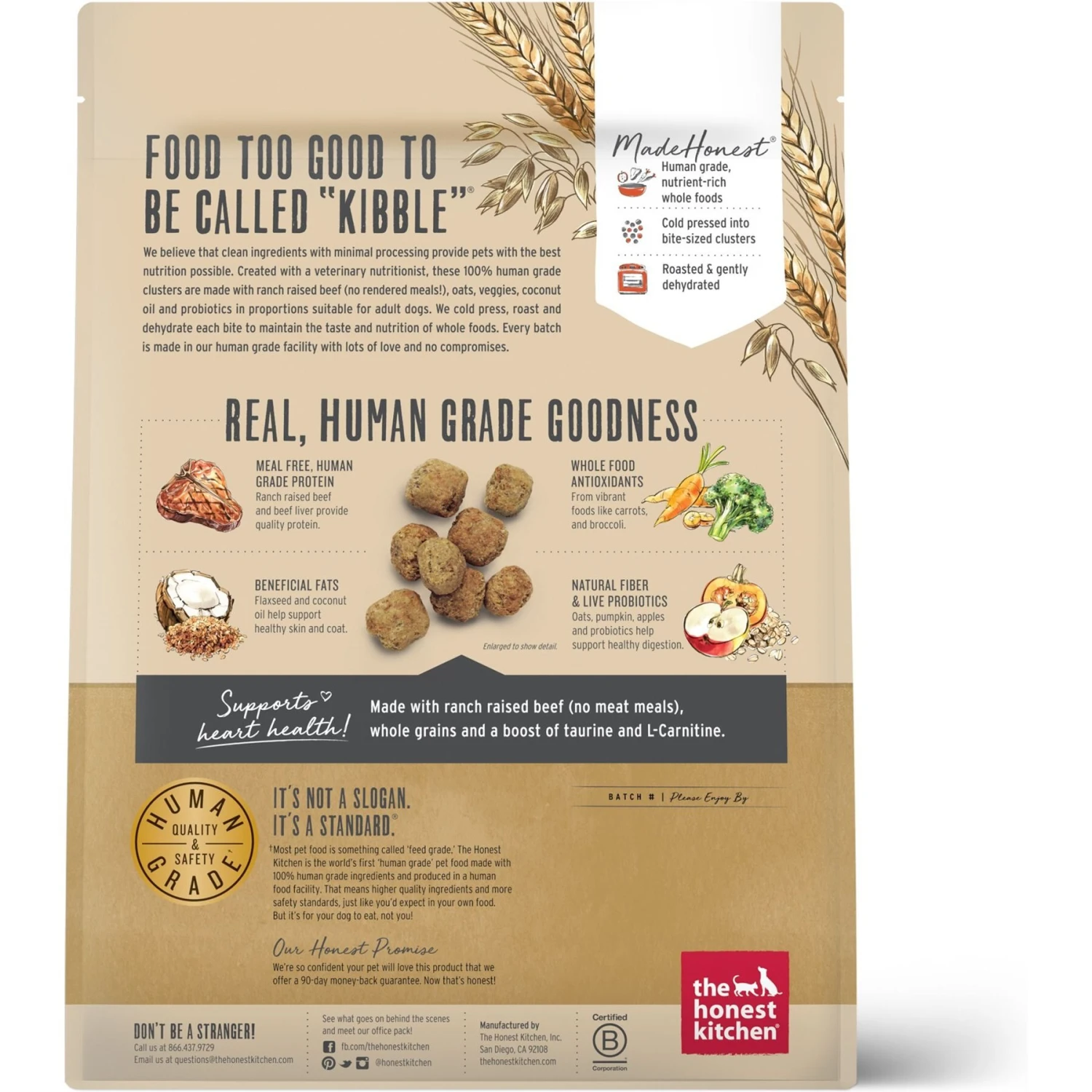 The Honest Kitchen Whole Food Clusters Whole Grain Beef & Oat Dry Dog Food 2 The Honest Kitchen Whole Food Clusters Whole Grain Beef & Oat Dry Dog Food - Image 2