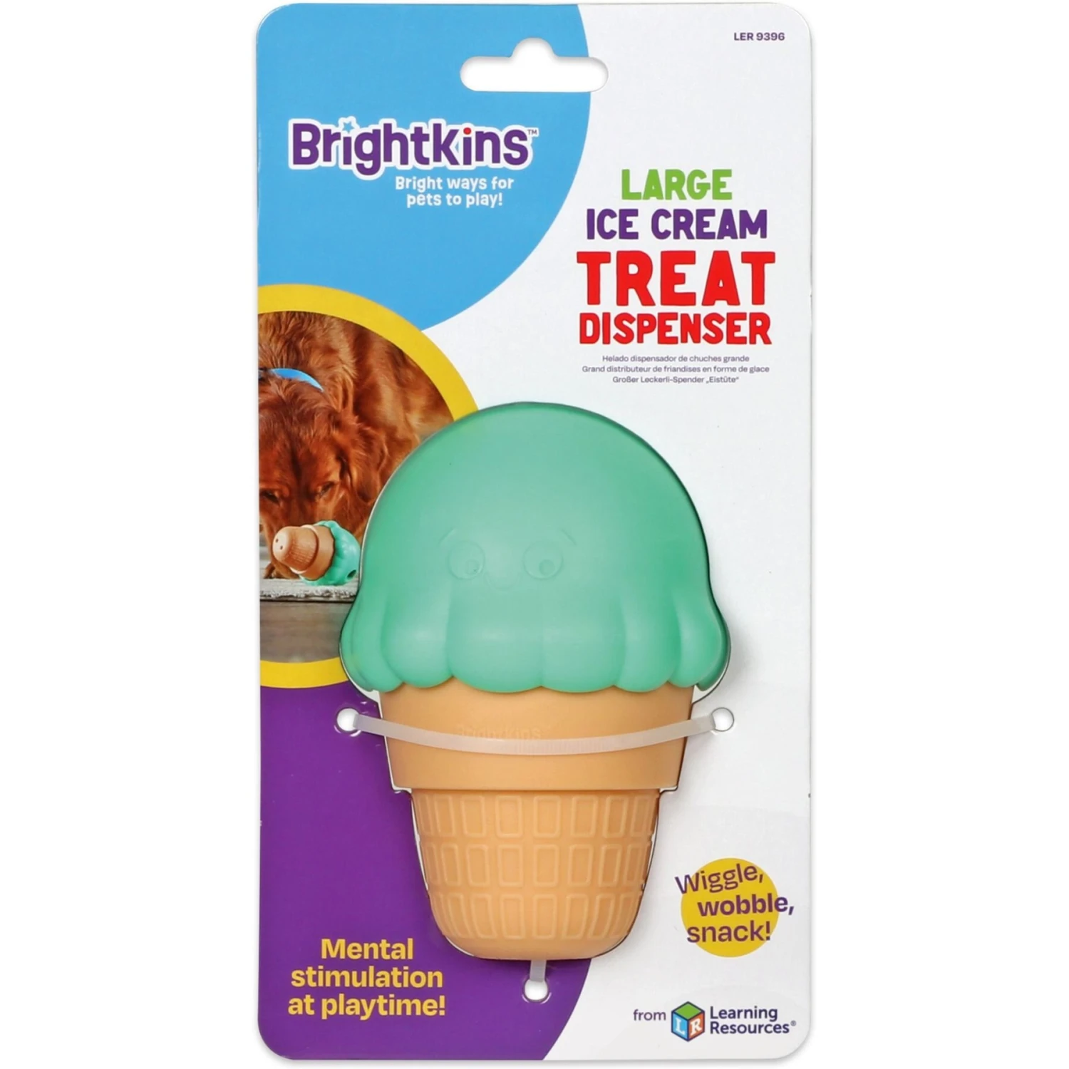 Brightkins Large Ice Cream Treat Dispenser Dog Toy 6 Brightkins Large Ice Cream Treat Dispenser Dog Toy - Image 6