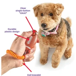 Brightkins Smarty Pooch! Training Clicker Football Dog Toy -ROYAL CANIN Shop 930198 PT3. AC SS1800 V1698765996