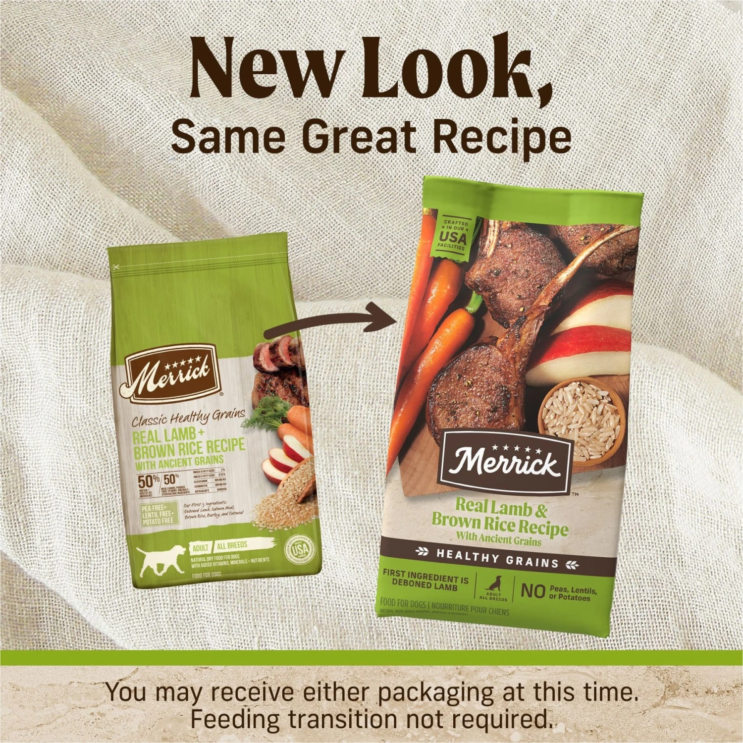 Merrick Classic Healthy Grains Dry Dog Food Real Lamb + Brown Rice Recipe With Ancient Grains 2 Merrick Classic Healthy Grains Dry Dog Food Real Lamb + Brown Rice Recipe With Ancient Grains - Image 2