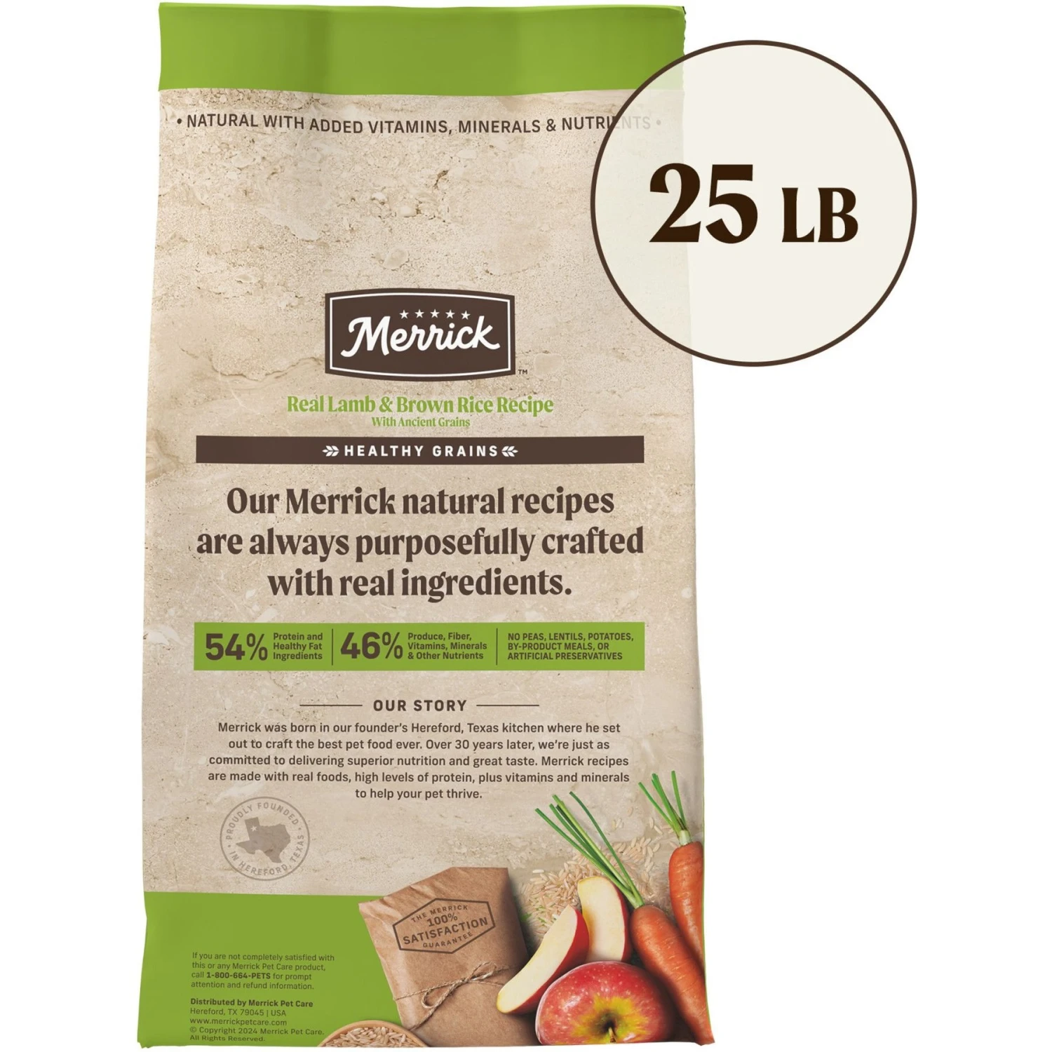 Merrick Classic Healthy Grains Dry Dog Food Real Lamb + Brown Rice Recipe With Ancient Grains 3 Merrick Classic Healthy Grains Dry Dog Food Real Lamb + Brown Rice Recipe With Ancient Grains - Image 3