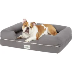 PetFusion Ultimate Lounge Memory Foam Bolster Cat & Dog Bed With Removable Cover -ROYAL CANIN Shop 94243 PT3. AC SS1800 V1566323137